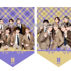 Bts Banner Flag Digital Download Bts Party Decoration Bts | Etsy
