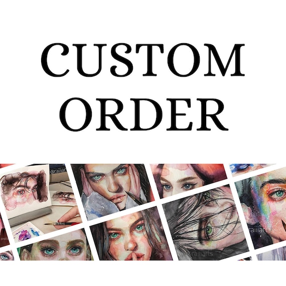 Custom Portrait From Photo, Custom Painting, Portrait Painting, Personalized Portrait, Original Painting, Watercolor Custom Portrait