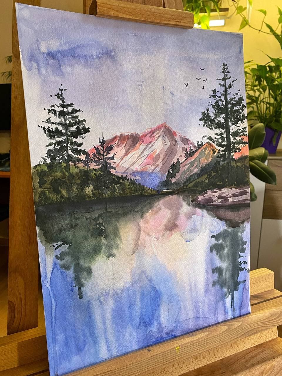 Mount Shasta painting California Wall Art Landscape Etsy