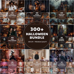 Halloween-fotografibakgrundspaket, pumpaöverlägg (digital nedladdning)