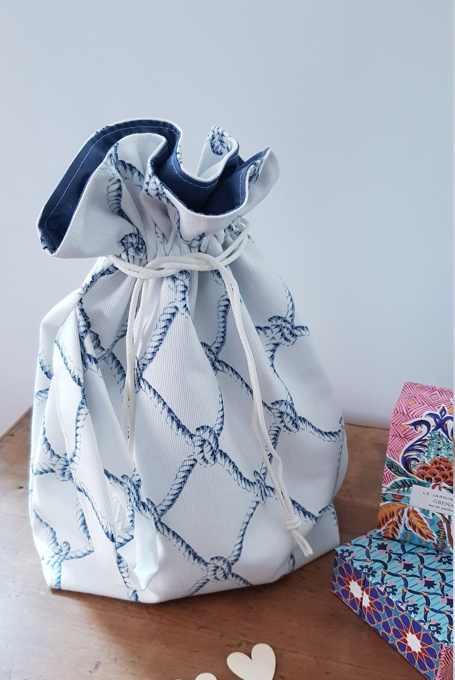 Grand Sac Pochon avec Poignée de Transport