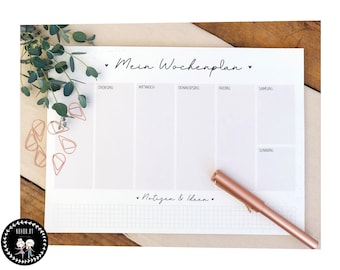 Weekly planner / weekly planner / notepad - DIN A4