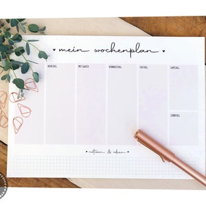Weekly planner / weekly planner / notepad - DIN A4