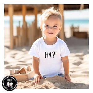 Children&#39;s iron-on transfer - Huh? - DTF transfer - iron-on transfer - appliqué - T-shirt print - plotter image - saying