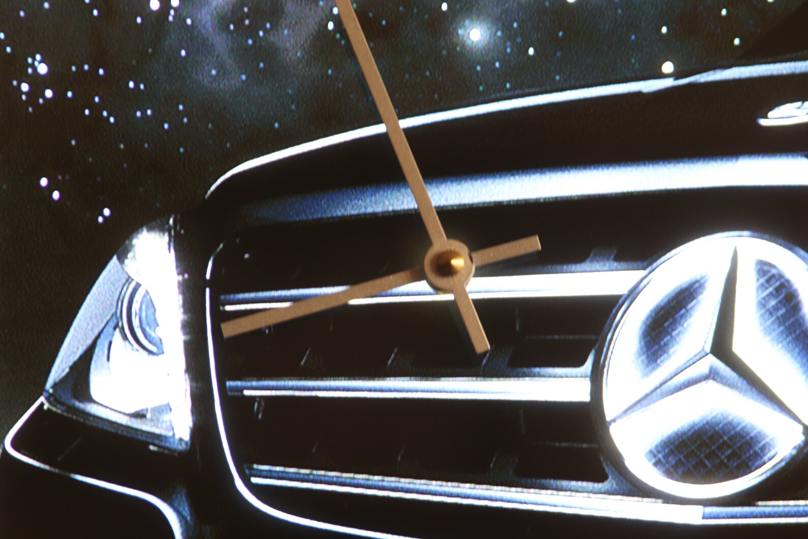 Mercedes Clock new in Box Illuminated LED Etsy