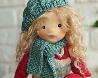 Handmade  Collectible Art Cloth Doll – OOAK Gift