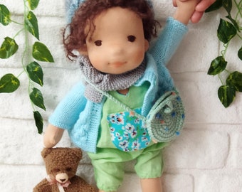 Handmade Waldorf Doll: Organic Cotton, Clothes & Teddy Bear