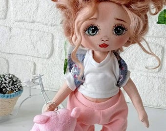 Handmade Cloth Art Doll | OOAK Collectible Doll