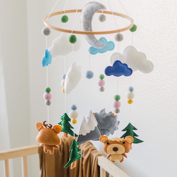 Teddy Bear Mobile Etsy
