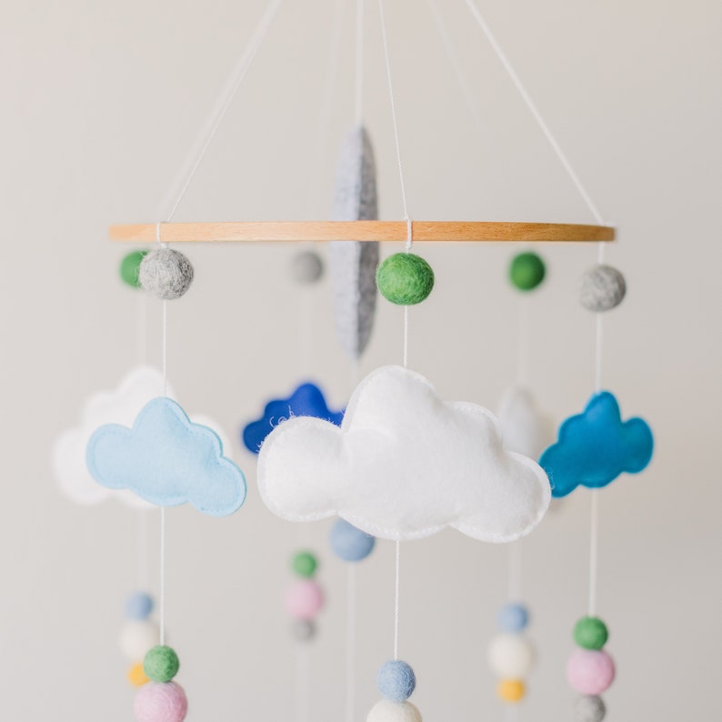 Woodland Crib Mobile Girl Nursery Mobile Baby Girl Mobile Etsy