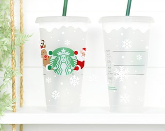 Colored Frosted Cup Holly Jolly Christmas Shatterproof Party Cups Wine Cups Personalized Christmas Cup Holiday Cocktails