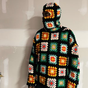 Granny Square / Sweater/ Crochet sweater / knit hoodie