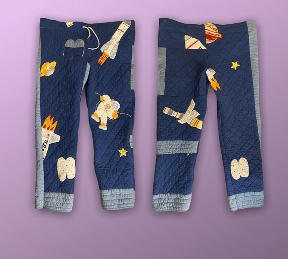 Quilted Pants Made From Blanket 1/1 