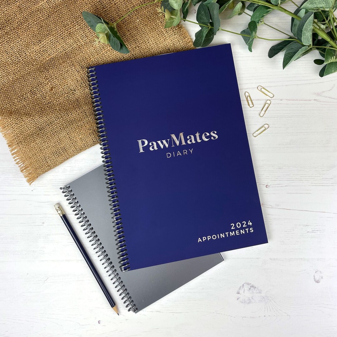 2024, A4, Appointment Diary, Week to View, Foil Print, Personalised