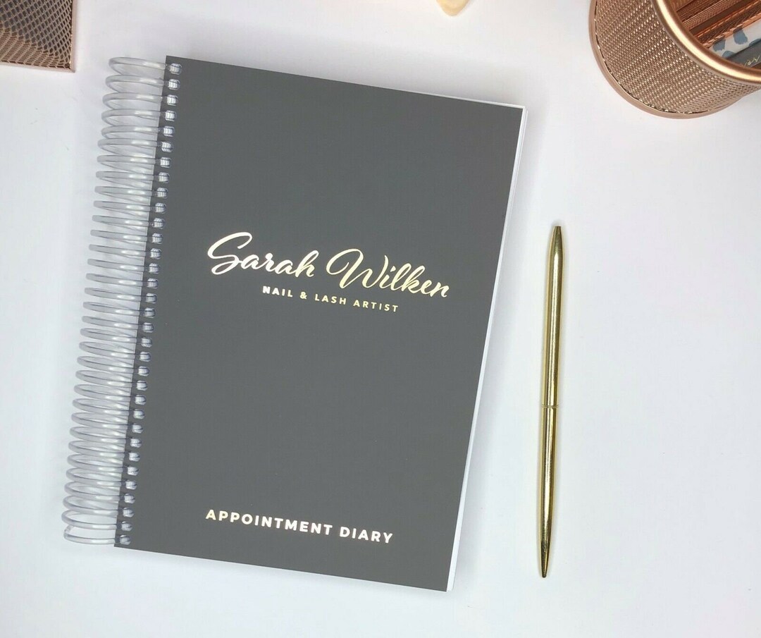 2024 A5 Appointment Diary Day per Page Foil Print Etsy