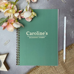 Personalised Academic Diary, 2026-2027, A5, Student Planner, College University Essential