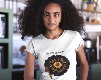 Women's Softstyle Tee - Black Bold Beautiful