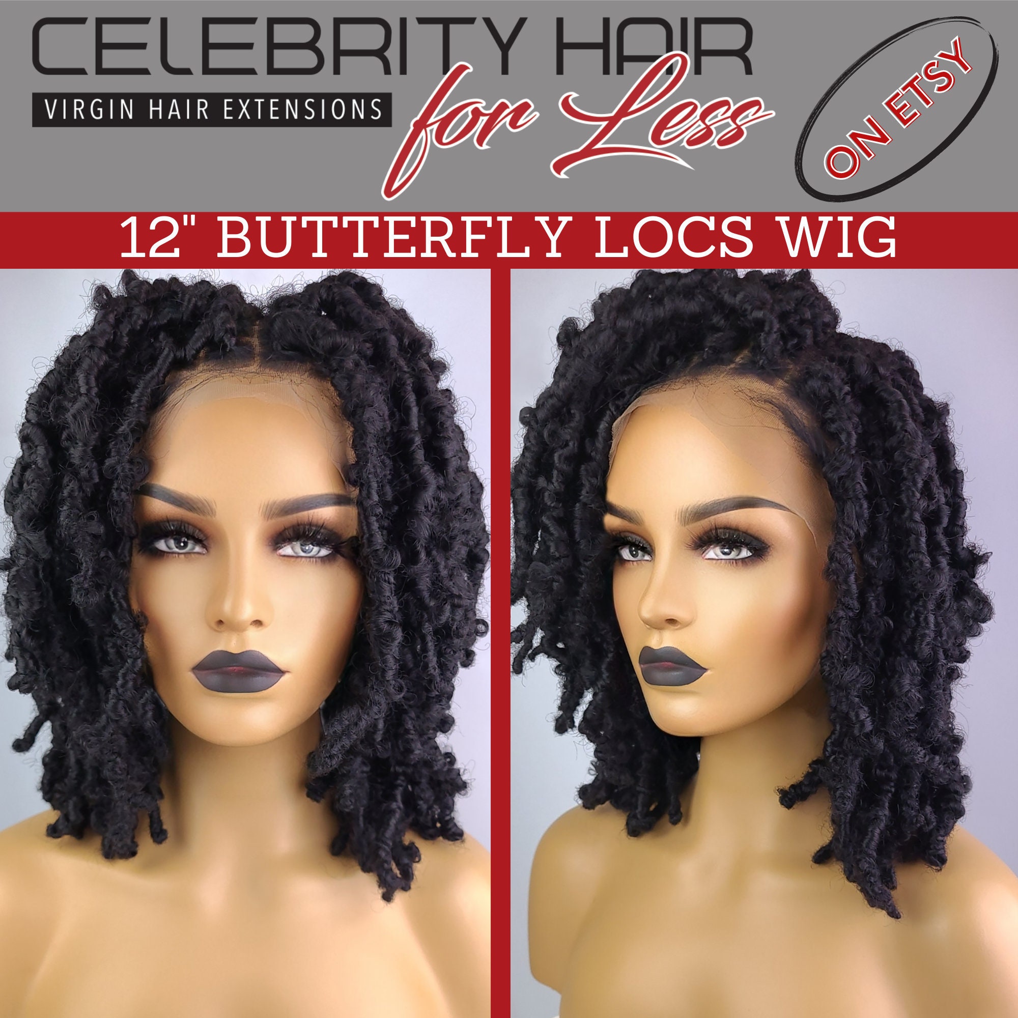 BUTTERFLY LOCS WIG With Reusable Full Lace Crochet Wig Cap Etsy