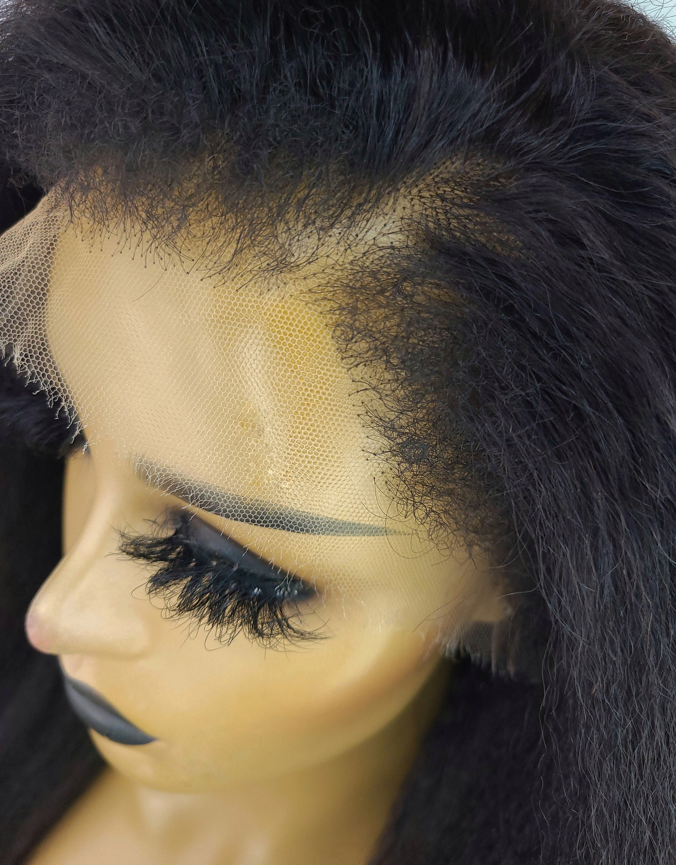 Kinky Hairline HD Lace Frontal Wig free Knot Remover Etsy