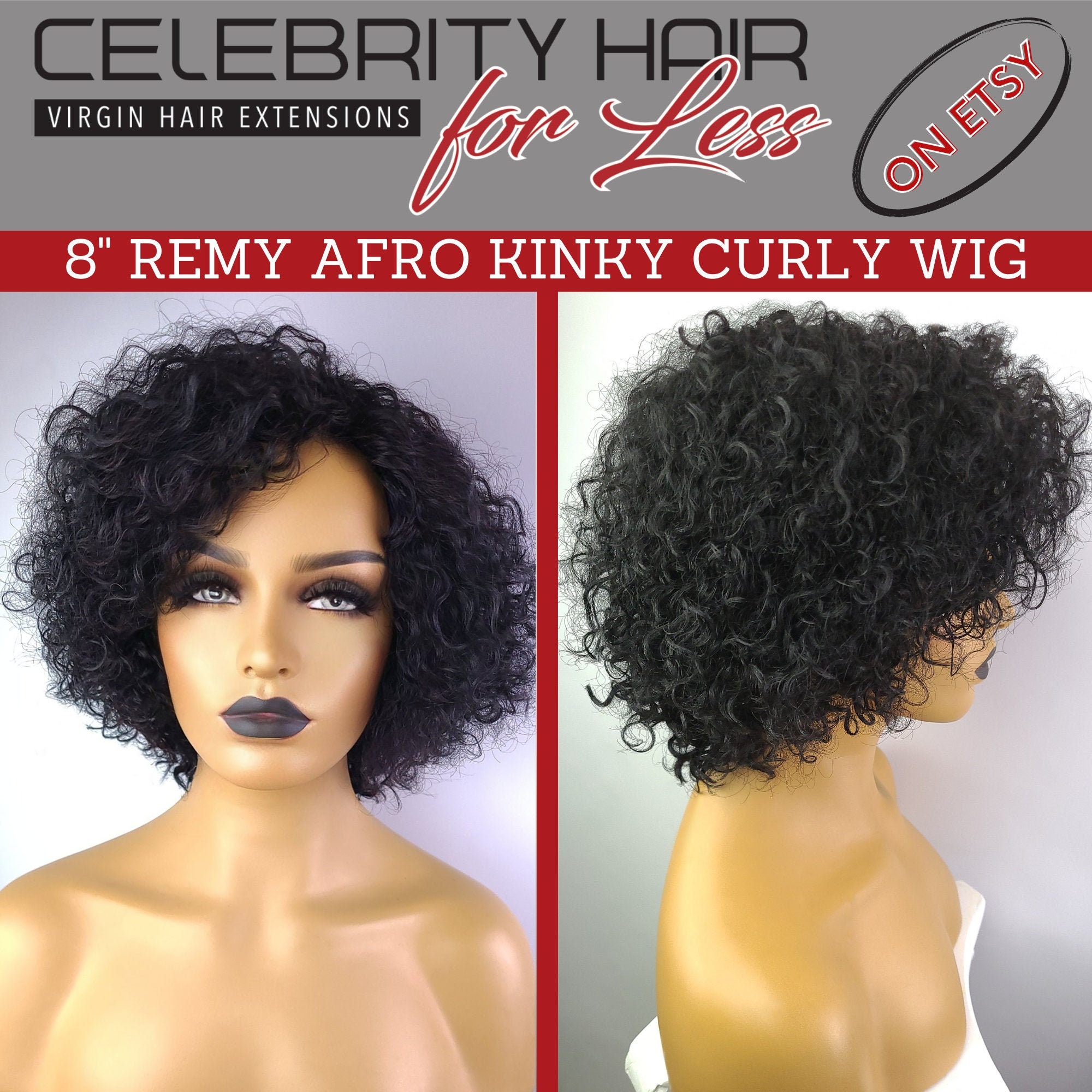8 inch curly wigs outlet