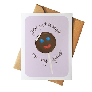You Put a Smile on My Face | Paleta Payaso | Valentine's Day Cute Mexican Love Greeting Card | Latinx Pop Culture | Popular Mexican Candy