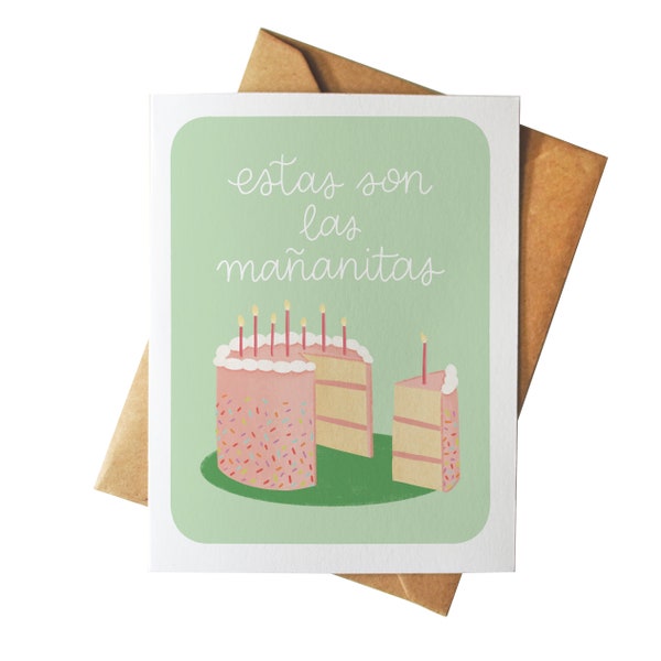 Estas Son Las Mañanitas | Pastel de Cumpleaños | Tarjeta Latinx | Mexican Birthday Cake Mordida | Felicidades | Bday Song