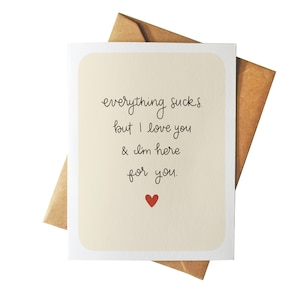 Tutto fa schifo ma ti amo e sono qui per te / Empatia o biglietto di simpatia / Saluto / Solo perché dolore e lutto / Amicizia