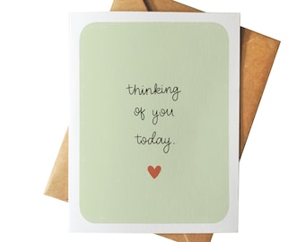 Thinking of You Today | Empathy or Sympathy Card | Illustrated Greeting Card | Just Because | Grief and Mourning | Self-Care Friendship