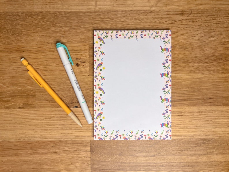 Mexican Notepad Otomi Bordado Notepad Mexican Inspired Pattern Latinx | Etsy