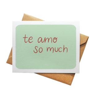 Te Amo Zoveel | Austin-geïnspireerde Valentijnsdag | Ik hou zoveel van je muurschildering wenskaart | Cultuur | Texas Geïllustreerd Iconisch ATX Spaans
