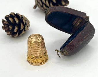 Antique 15ct Yellow Gold Thimble Circa 1880