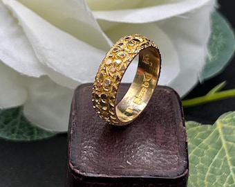 Antique 9ct Yellow Gold, Band Hallmarked Chester 1913