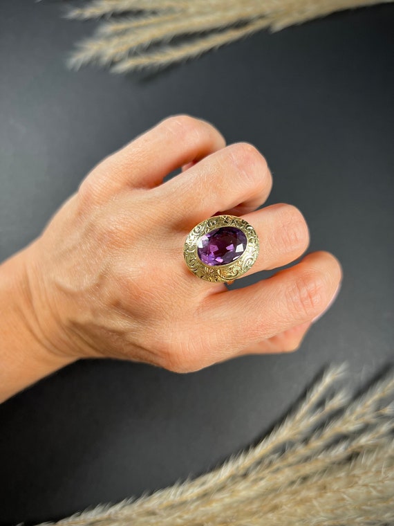 Gold and amethyst discount