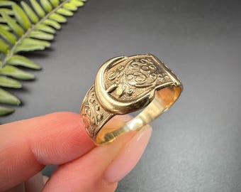 Bague Homme Or Jaune 9 Carats Avec Pierre Cz - Taille Universelle - Neuf étiqueté