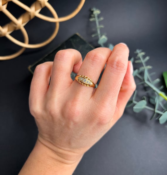 Gypsy cheap gold ring