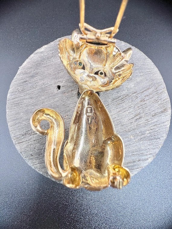 6/1まで値下げ】猫/ブローチ/AbHeri/アベリ/18K/Pt Diamond Brooch