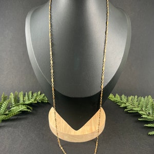 Antique 18ct Yellow Gold, 1920s Fancy Link, 26 Inch Chain Necklace with Bolt Ring Fastening