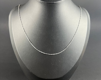 Modern 20 Inch Platinum Stamped, Figaro Link Chain with Bolt Ring Clasp