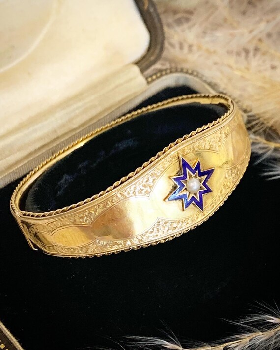 Gold Victorian Cuff Bracelet