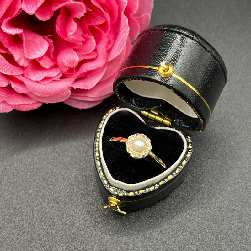 Antique Pearl Daisy Rings - Etsy