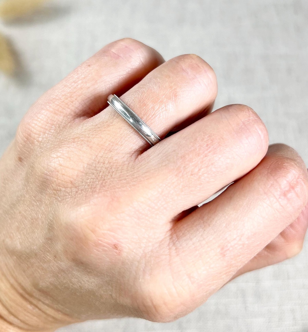 【最終値下げ】ティファニー　ミルグレイン　プラチナ指輪　6号 TIFFANY&Co. ティファニー ミルグレイン リング 指輪 19.5号