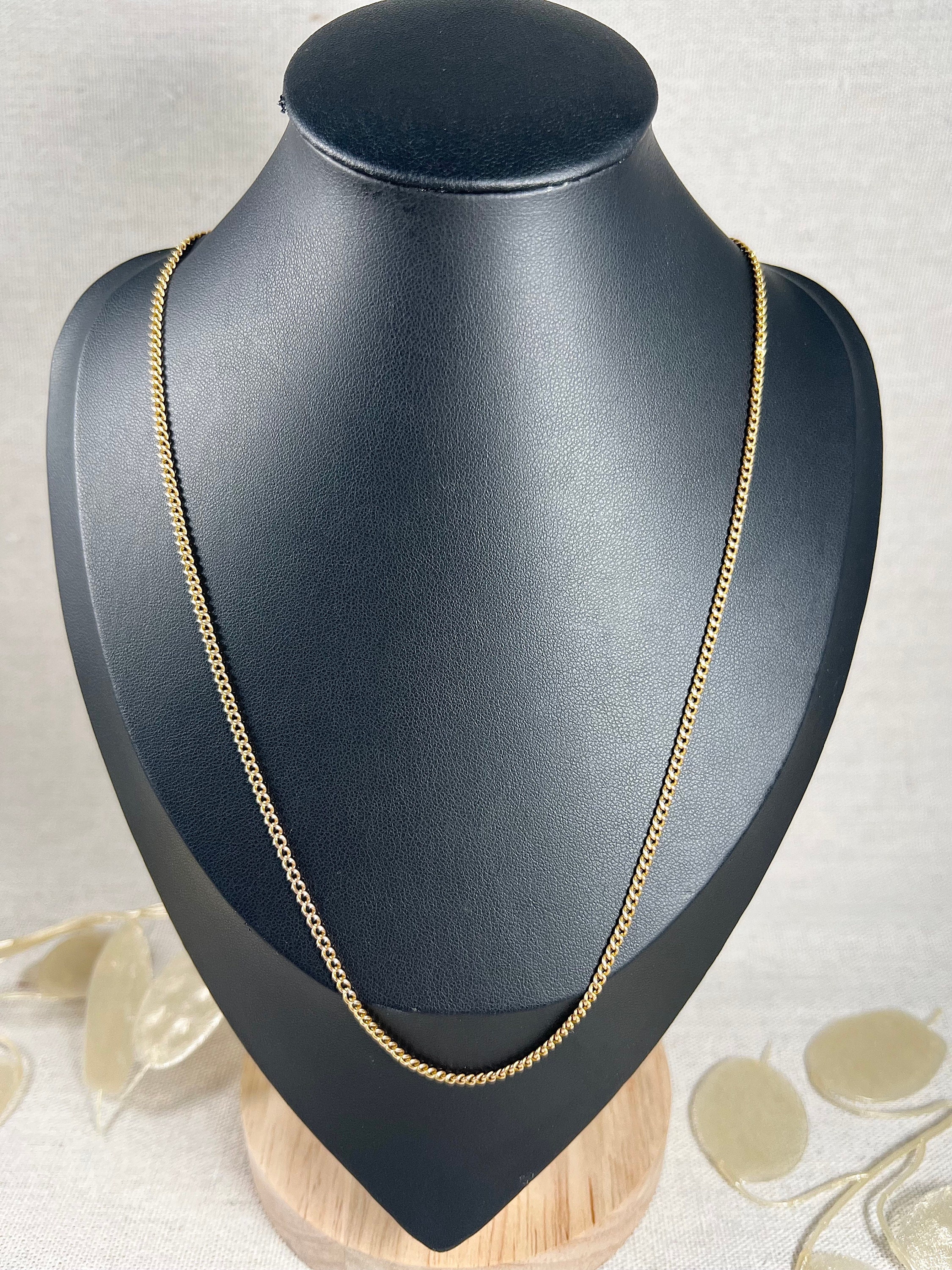 アンティーク ネックレス 【希少】1900年代 刻印入 ブラック&ゴールド