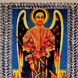 Aartsengel Gabriël|Kidus Gabriël|Ethiopische kunst|Ethiopisch-Orthodox|orthodox icoon|St. Gabriël|Engelen|Aartsengelen|icoon|Ethiopië|Eriteria|icoon|kunst