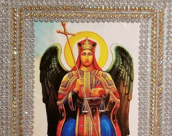 Kidus Mikaeil|Sint-Michiel|Ethiopische kunst|Aartsengel Michaël|Pictogrammen| Ethiopisch-Orthodox| Orthodox|Christelijk|Koptisch|Aartsengel|Heilige kunst