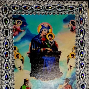 Heilige Maria|Orthodox icoon|Ethiopische geschenken|kerk|Ethiopisch-orthodox|Ethiopische kunst|Maagd Maria|iconen|Heilige Maria