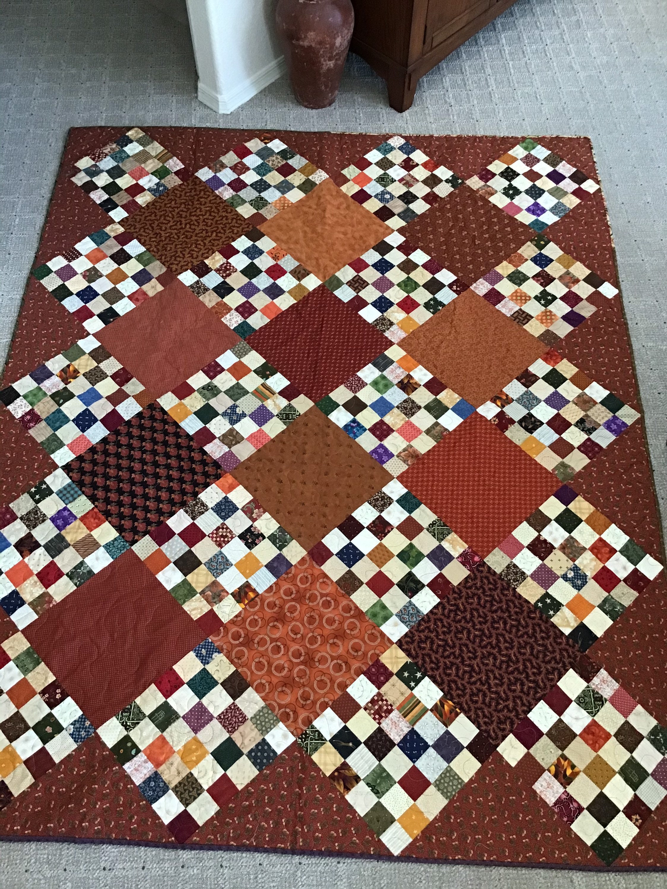 Quilt - Autumn Checkerboard - Etsy