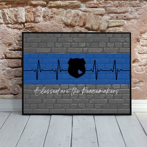 Police Print, Police Quote, Thin Blue Line Printable, Police Officer Gifts, Law Enforcement Gifts, Police Wall Art, Cop Gifts, Police Sign