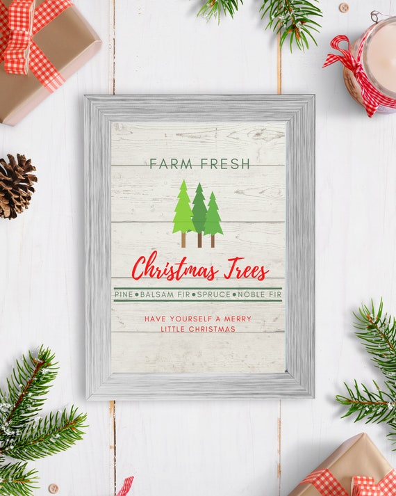 Christmas Tree Farm Printable Christmas Printable Wall Art | Etsy