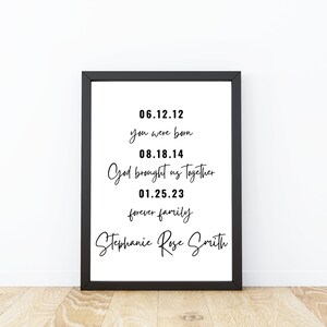 Adoption Gift, Personalized Adoption Print, Adoption Print, Gotcha Day Sign, Adoption Day, Gotcha Day, Adoption Announcement