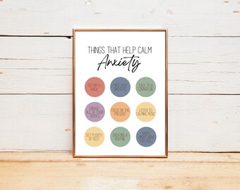Ratgeber Büro Druck, Angst Druck, Therapeut Büro Schild, Mental Health, Schulratgeber, Psychologe, Ratgeber Geschenk, Wellness Print